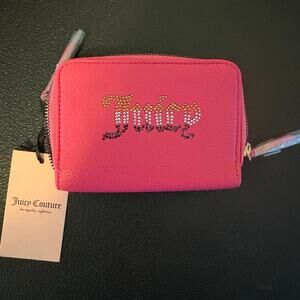 Juicy Couture hot pink wallet with rhinestones